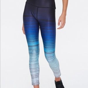 Brand new  high rise gradient striped leggings